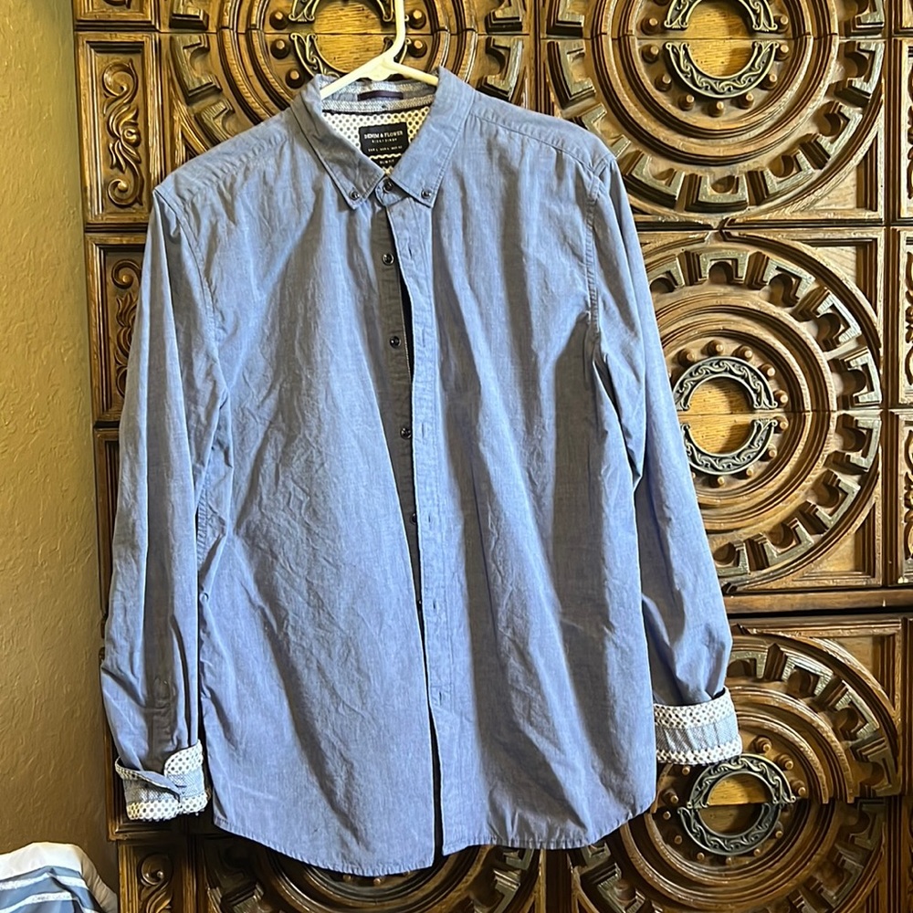blue dress shirt